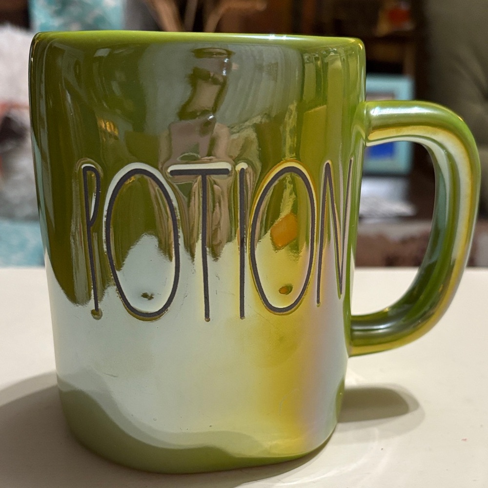 Rae Dunn Iridescent Green 'Potion' Mug